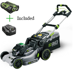 Self Propelled 19 Inch Cordless Mower With Battery And Charger